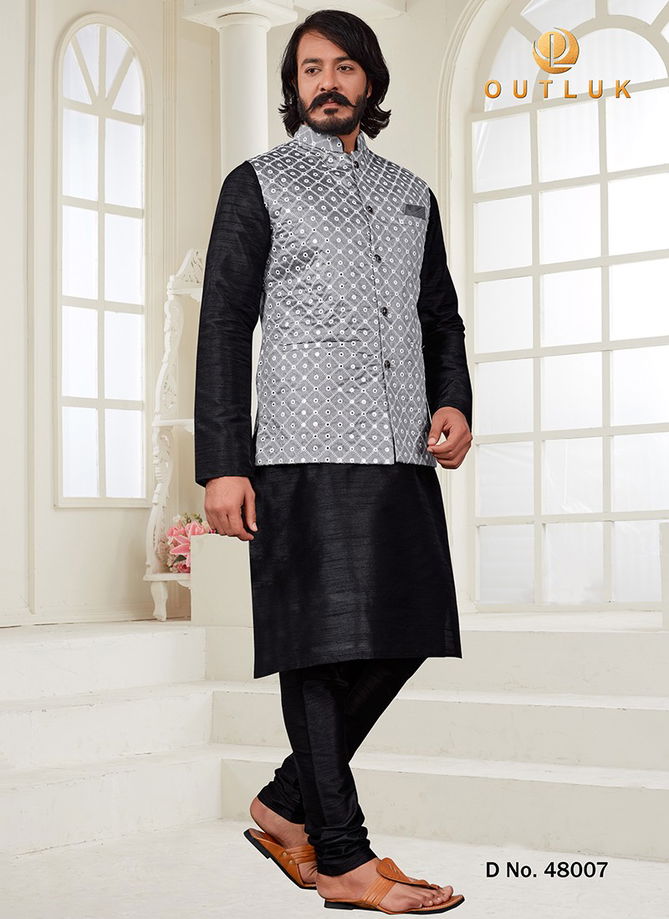 Outluk Vol 48 Party Wear Wholesale Kurta Pajama With Jacket Collection